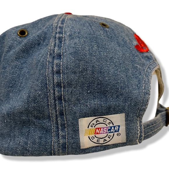 Vintage 90s Nascar Kellogg’s Corn Flakes Denim Adjustable Hat - Picture 4 of 5